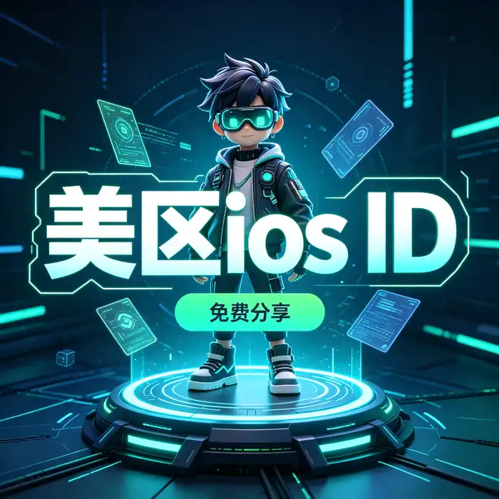 美国 Apple ID 注册步骤信息图风格配图
